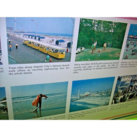 Atlantic City NJ 10 Gallon Vacation FLYER New Jersey Shore Miss America 1974 NOS - Picture 7 of 9